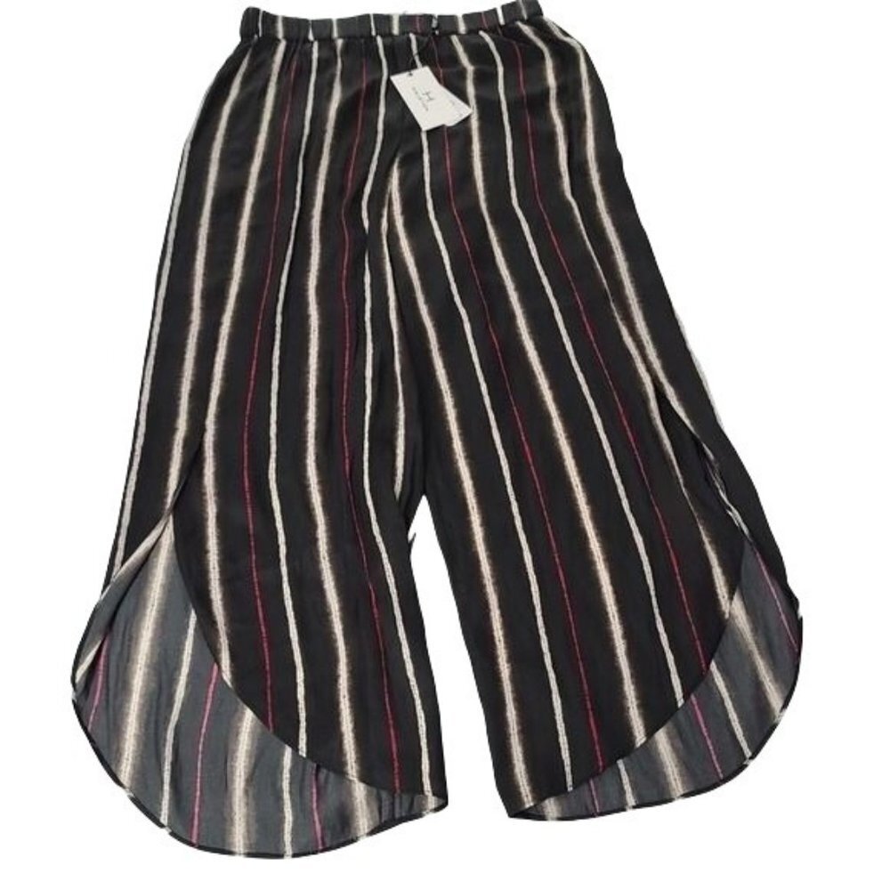 H Halston P/O Pant With Tulip Hem Small NWT